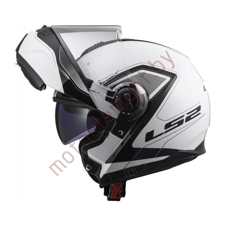 LS2 FF325 STROBE SNOW Civik (White Black) LS2 FF325 STROBE SNOW Civik (White Black)