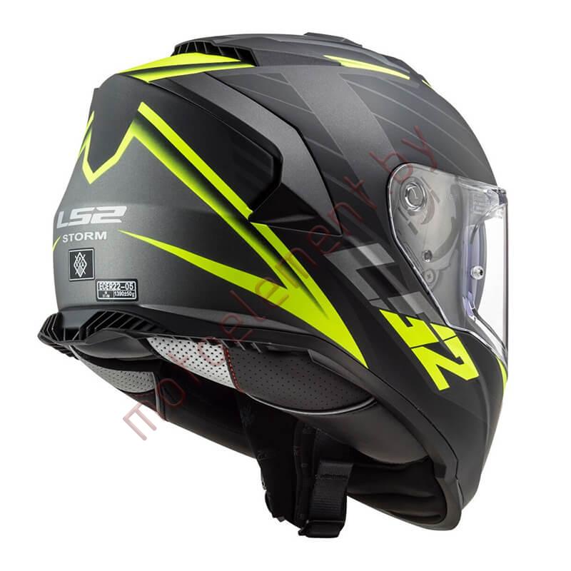 LS2 FF800 STORM Nerve (Matt Black H-V Yellow) LS2 FF800 STORM Nerve (Matt Black H-V Yellow)
