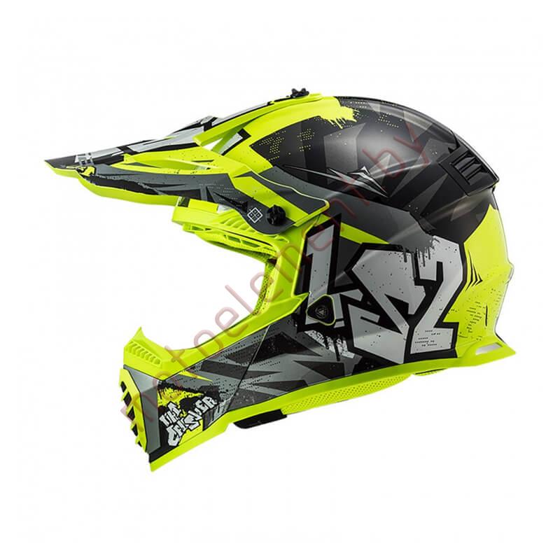 LS2 MX437 FAST Mini Crusher (Black Yellow) LS2 MX437 FAST Mini Crusher (Black Yellow)