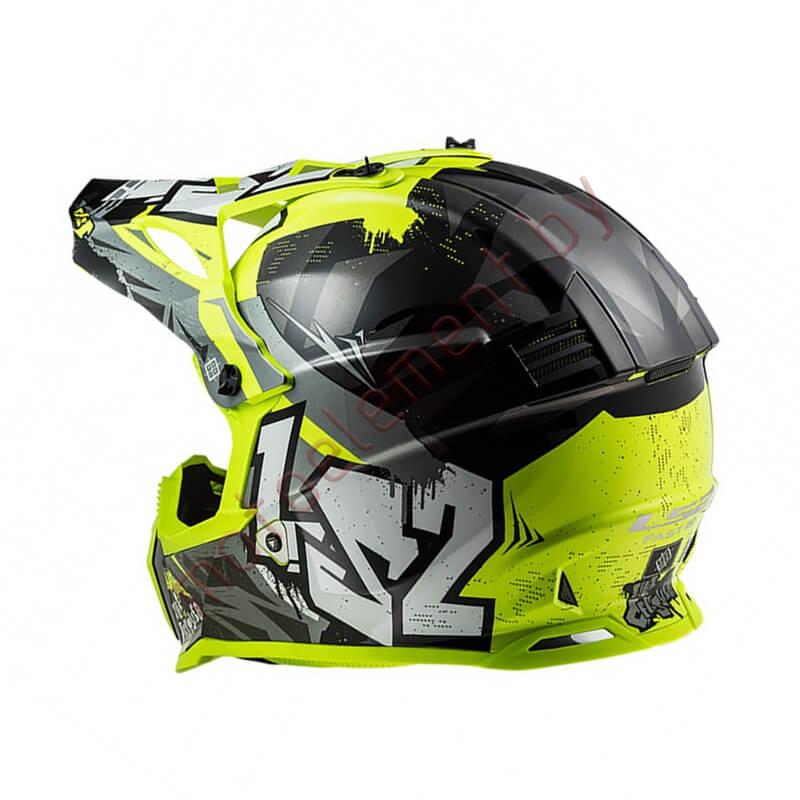 LS2 MX437 FAST Mini Crusher (Black Yellow) LS2 MX437 FAST Mini Crusher (Black Yellow)