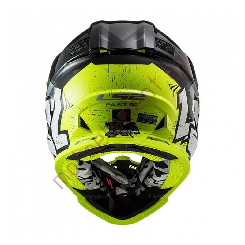 LS2 MX437 FAST Mini Crusher (Black Yellow) LS2 MX437 FAST Mini Crusher (Black Yellow)