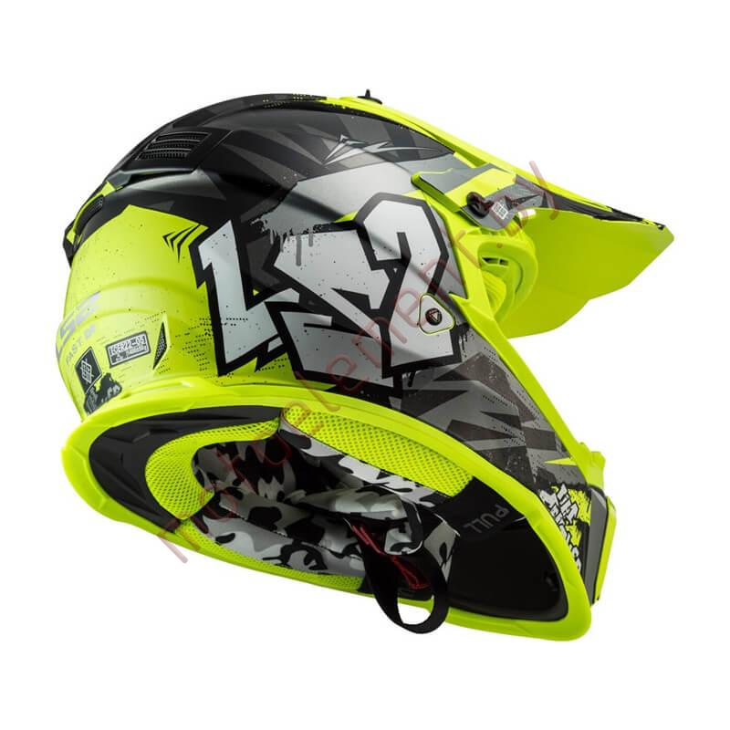 LS2 MX437 FAST Mini Crusher (Black Yellow) LS2 MX437 FAST Mini Crusher (Black Yellow)