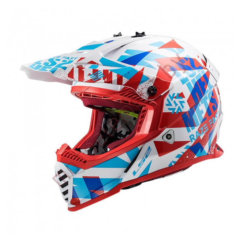 LS2 MX437 FAST Mini Funky (Red White) LS2 MX437 FAST Mini Funky (Red White)