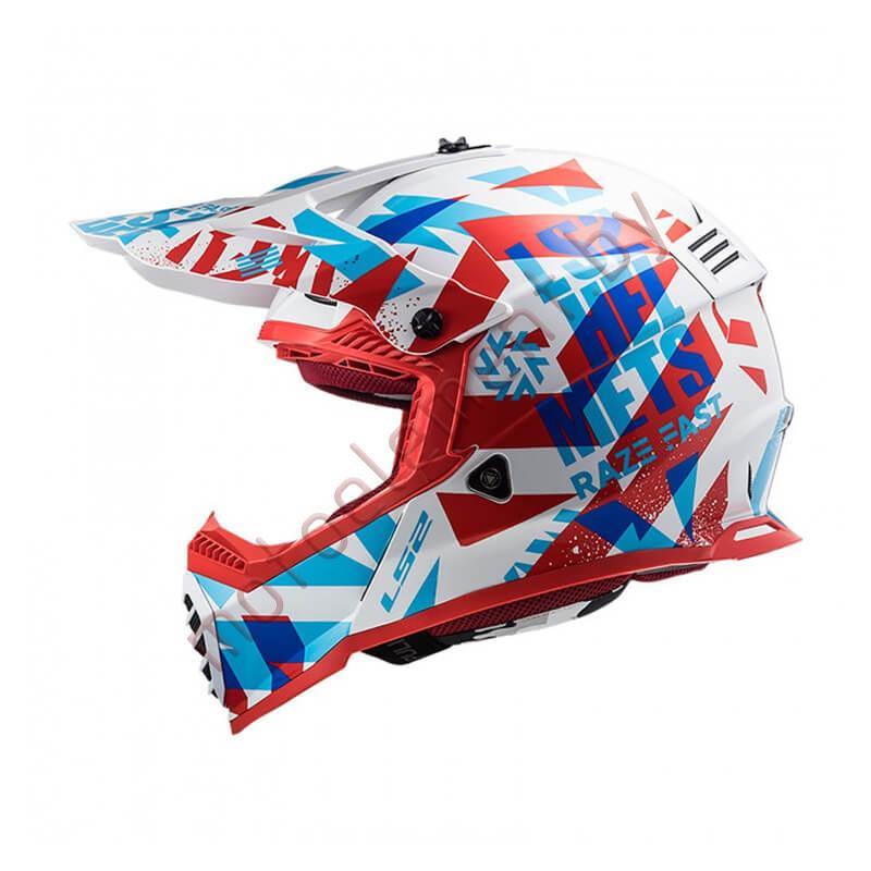 LS2 MX437 FAST Mini Funky (Red White) LS2 MX437 FAST Mini Funky (Red White)