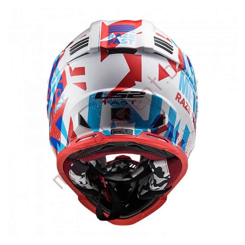 LS2 MX437 FAST Mini Funky (Red White) LS2 MX437 FAST Mini Funky (Red White)