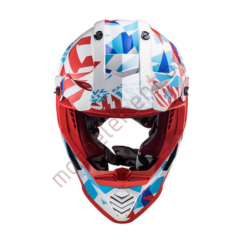 LS2 MX437 FAST Mini Funky (Red White) LS2 MX437 FAST Mini Funky (Red White)